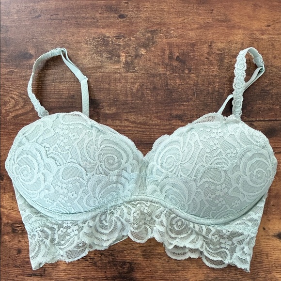 PINK Victoria's Secret Other - PINK Victoria's Secret Lace Bra in Light Green